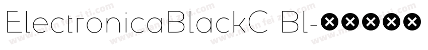 ElectronicaBlackC Bl字体转换